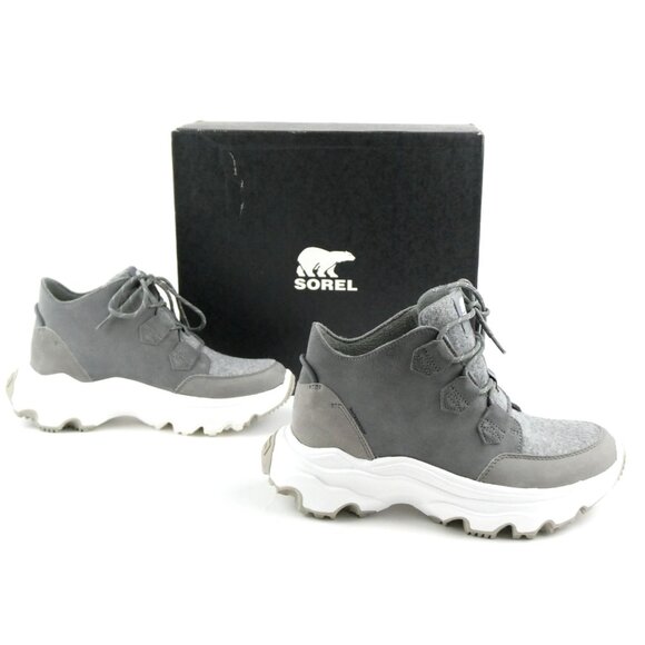 Sorel Women's Kinetic Breakthru Caribou Waterproof Insulated Boots 9.5 Quarry/Se - Picture 3 of 16